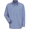 Custom Mens Tall Long Sleeve Work Shirt Light Blue
