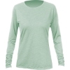 Custom Womens Breeze Tech Long Sleeve T-Shirt Olive Heathered