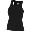 Custom Girls Solid Racerback Tank Top Black
