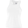 Custom Girls Solid Racerback Tank Top White