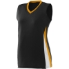 Custom Womens Tornado Jersey Black/ Gold/ White