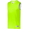 Custom Mens Reversible Two Color Jersey Lime/ White
