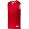 Custom Mens Reversible Two Color Jersey Red/ White