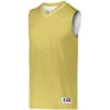 Custom Mens Reversible Two Color Jersey Vegas Gold/ White