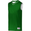 Custom Youth Reversible Two Color Jersey Dark Green/ White