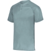 Custom Mens Attain Two-Button Jersey Blue Grey