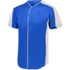 Custom Youth Full Button Baseball Jersey Royal/ White