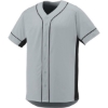 Custom Mens Slugger Jersey Silver/ Black