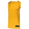Custom Mens Step-Back Basketball Jersey Gold/ White