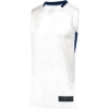 Custom Youth Step-Back Basketball Jersey White/ Navy