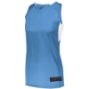 Custom Womens Step-Back Basketball Jersey Columbia Blue/ White