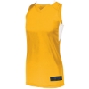 Custom Womens Step-Back Basketball Jersey Gold/ White