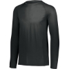 Custom Youth Attain Wicking Long Sleeve Shirt Black