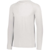 Custom Youth Attain Wicking Long Sleeve Shirt White