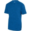Custom Unisex Shadow Tonal Heather Training T-Shirt Royal