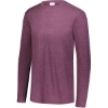 Custom Unisex Triblend Long Sleeve T-Shirt Maroon Heather