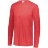 Custom Unisex Triblend Long Sleeve T-Shirt Red Heather