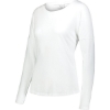 Custom Womens Lux Triblend Long Sleeve T-Shirt White