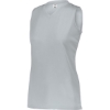 Custom Womens Sleeveless Wicking Attain Jersey Silver