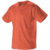 Custom Mens Full Button Lightweight Baseball Jersey Orange