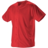 Custom Mens Full Button Lightweight Baseball Jersey Red