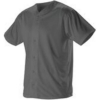 Custom Youth Full Button Lightweight Baseball Jersey Charcoal