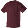 Custom Youth Full Button Lightweight Baseball Jersey Maroon