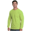 Custom Unisex USA-Made Performance Long Sleeve T-Shirt Lime Green
