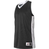Custom Womens Single Ply Basketball Jersey Black/ White