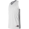 Custom Womens Single Ply Basketball Jersey White/ Charcoal