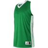 Custom Youth Single Ply Basketball Jersey Kelly/ White