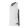 Custom Youth Single Ply Basketball Jersey White/ Black
