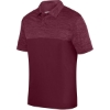 Custom Unisex Shadow Tonal Heather Polo Maroon