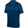 Custom Unisex Shadow Tonal Heather Polo Navy