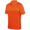 Custom Unisex Shadow Tonal Heather Polo Orange