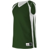 Custom Womens Reversible Basketball Jersey Forest/ White