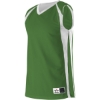 Custom Womens Reversible Basketball Jersey Kelly/ White