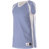 Custom Youth Reversible Basketball Jersey Columbia Blue/ White