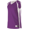 Custom Youth Reversible Basketball Jersey Purple/ White
