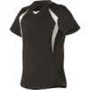 Custom Womens Short Sleeve Fastpitch Jersey Black/ White