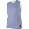 Custom Womens Reversible Mesh Tank Columbia Blue/ White