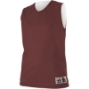 Custom Womens Reversible Mesh Tank Maroon/ White