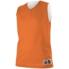 Custom Womens Reversible Mesh Tank Orange/ White