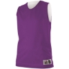 Custom Womens Reversible Mesh Tank Purple/ White