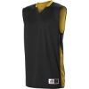 Custom Mens Single Ply Reversible Jersey Black/ Gold