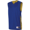 Custom Mens Single Ply Reversible Jersey Royal/ Gold