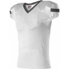 Custom Pro Flex Cut Belt Length Football Jersey White/ Black