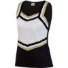 Custom Womens Pike Cheer Shell Black/ White/ Metallic Gold
