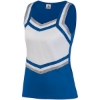 Custom Womens Pike Cheer Shell Royal/ White/ Metallic Silver