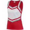 Custom Girls Pike Cheer Shell Red/ White/ Metallic Silver